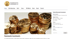 Desktop Screenshot of numismaticinvestmentsllc.com